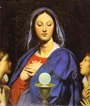 讓 奧古斯特 多米尼尅 安格爾 The Virgin of the Host 讓 奧古斯特 多米尼尅 安格爾 The Virgin of the Host